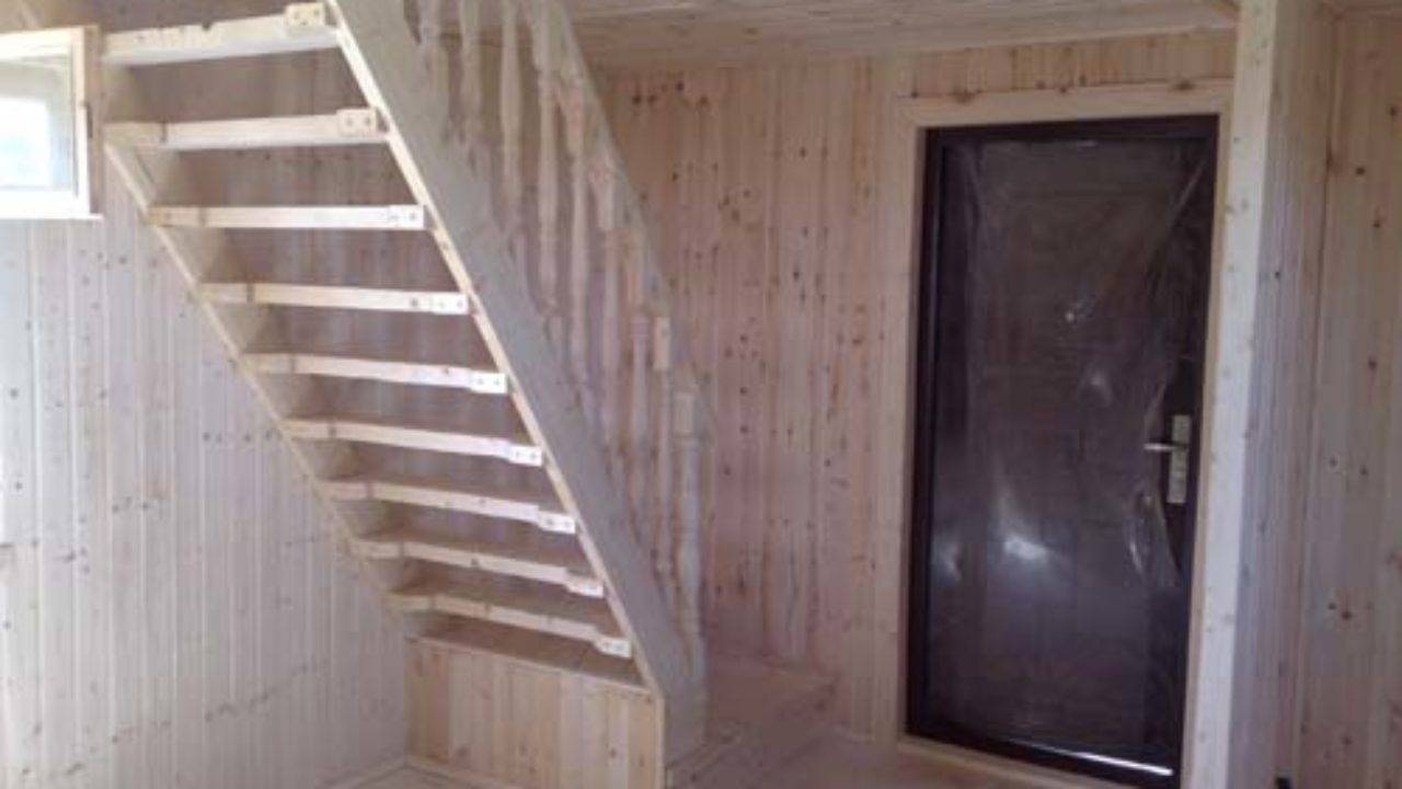 Деревянная лестница на второй этаж своими руками: фото + видео