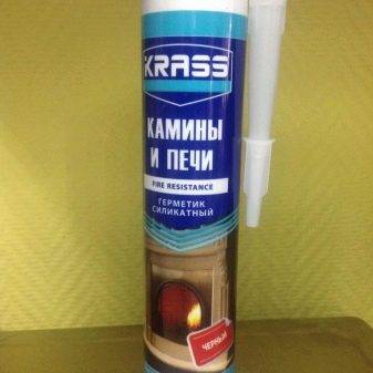 Герметик для каминов и печей: жаростойкий огнеупорный плиточный клей
