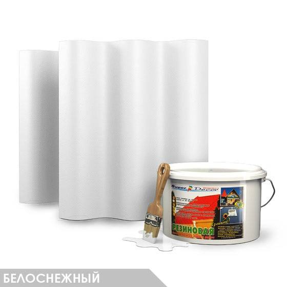 Резиновая краска super decor цвет №19 "слоновая кость"