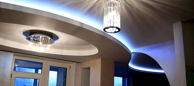 Подсветка потолка светодиодной лентой: как выбрать диодную ленту для потолка, какая лучше для подсветки, монтаж led ленты на потолок своими руками, как сделать, как подсветить