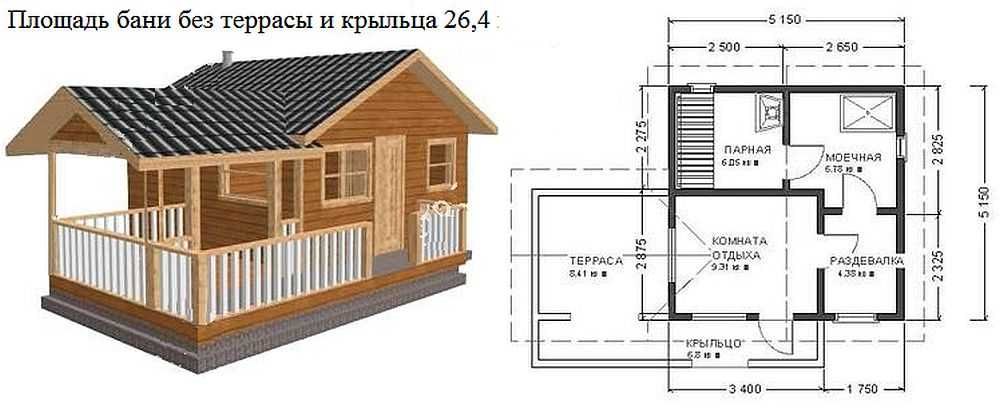 Проект бани метражом 4х6 (78 фото): схема каркасной бани площадью 4 на 6 с верандой, сколько кубов леса надо, варианты с террасой размером 6х4