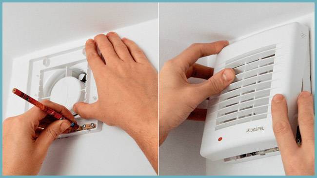 Как самостоятельно установить вентилятор в ванной комнате