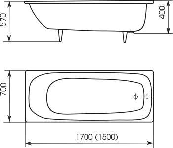 Размеры ванной чугунной - все о канализации