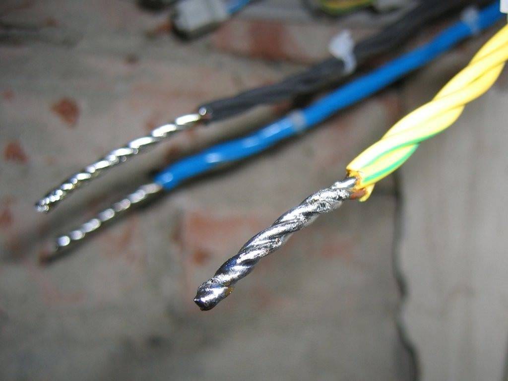 Соединение кабелей разного сечения
