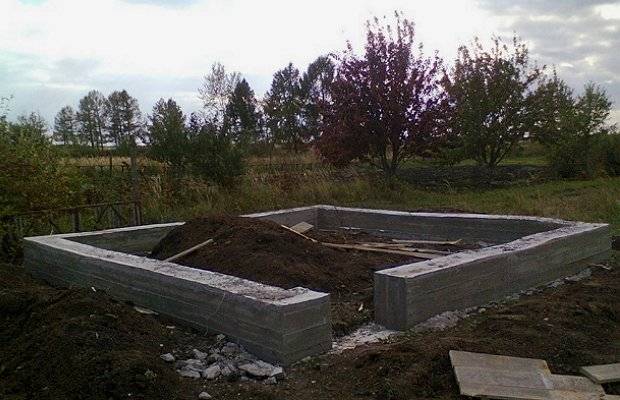 Столбчатый фундамент из дерева