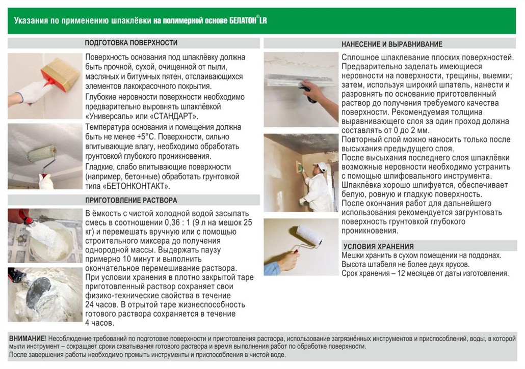 Шпаклевка потолка под покраску