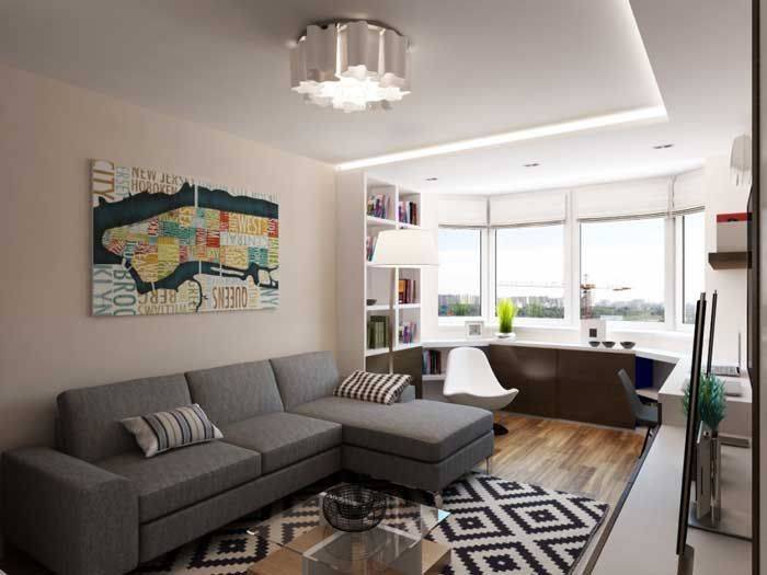 Однокомнатная Квартира: Стилевые решения с элементами декора. 205+ фото Идей современного интерьера