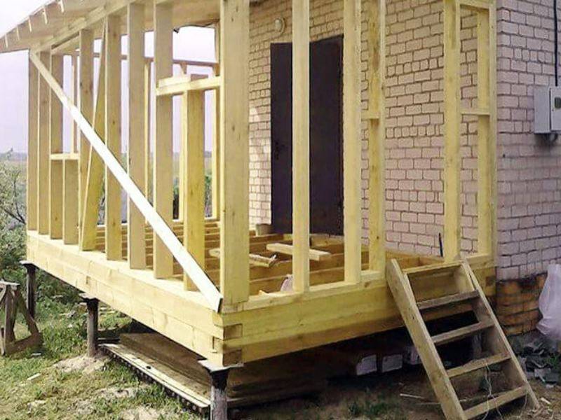 Возведение каркасной пристройки к дому своими руками