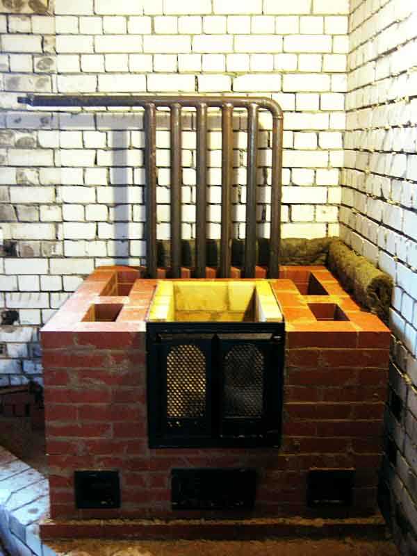 Водяное отопление в доме от дровяной печи