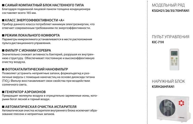 Обзор моделей и пультов кондиционеров kentatsu и инструкции к ним со схемами