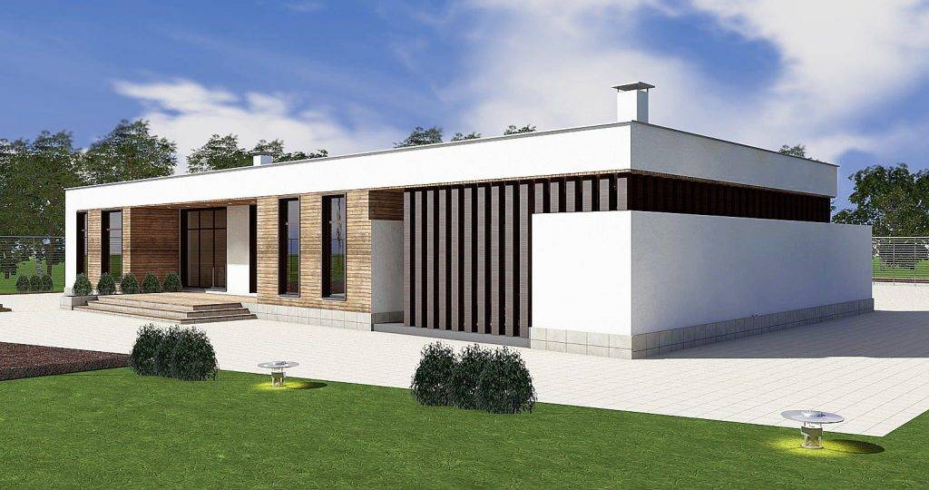 Проекты домов с плоской крышей: лучшие идеи для строительства и оформления