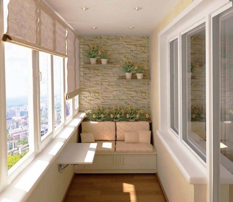 Отделка потолка на балконе — варианты обшивки