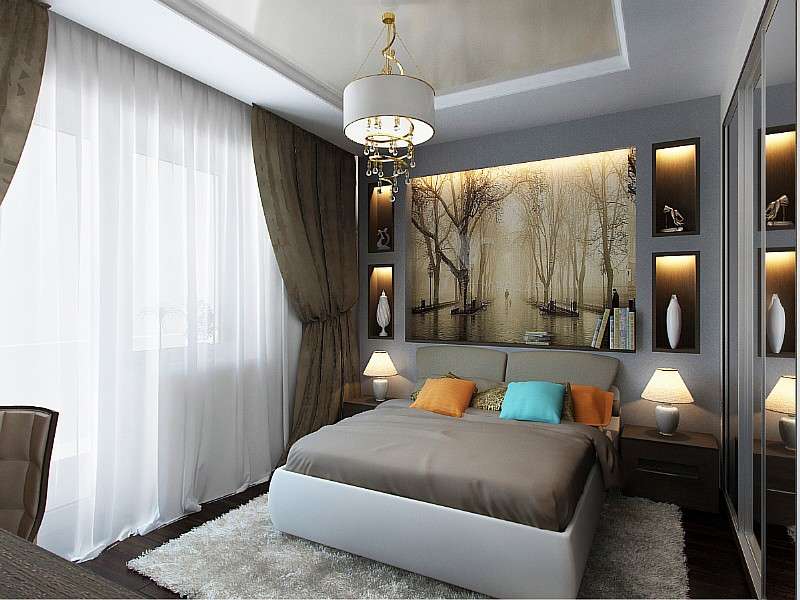 Спальня 8 кв. м. - 200 фото лучших идей планировки и новинок дизайна в разных стилях