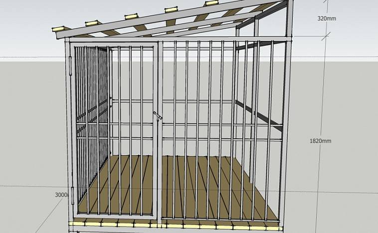 Вольер для собаки своими руками: размеры, материалы, устройство