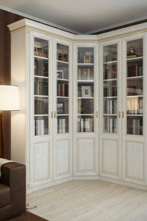 Белые книжные шкафы