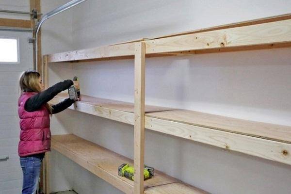 Стеллаж в гараж своими руками: чертежи, схемы, проекты и варианты изготовления стеллажей (80 фото)