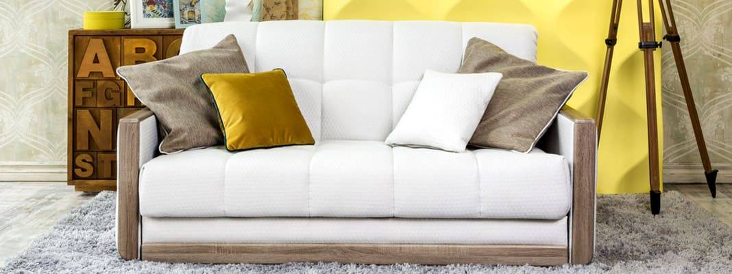 Диван клик-кляк (37 фото): практичность и комфорт в 3 щелчка