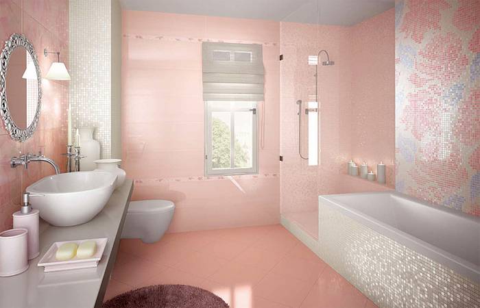 Цвет плитки в ванной - удачные сочетания плитки и затирки (115 фото)