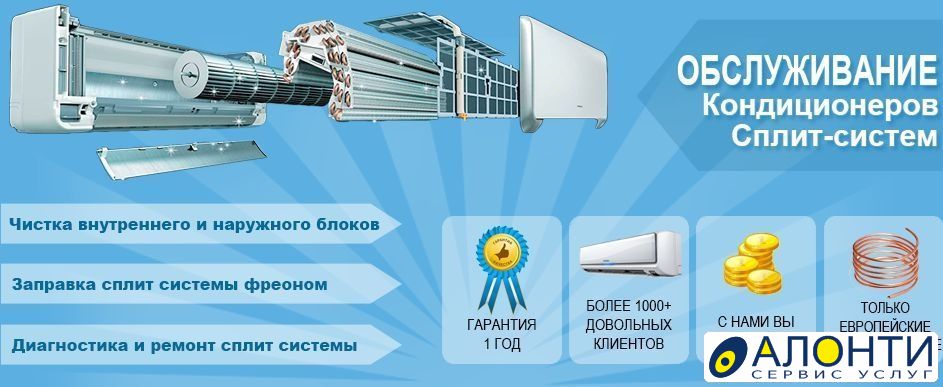 Обслуживание кондиционера: чистка, заправка и ремонт