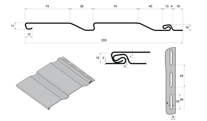 Размеры панелей сайдинга и расчет материала для обшивки дома