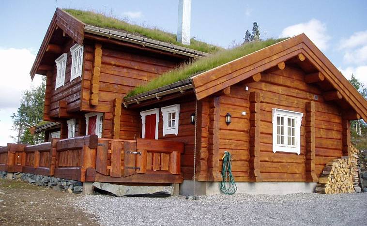 Проект дома из лафета в норвежском стиле