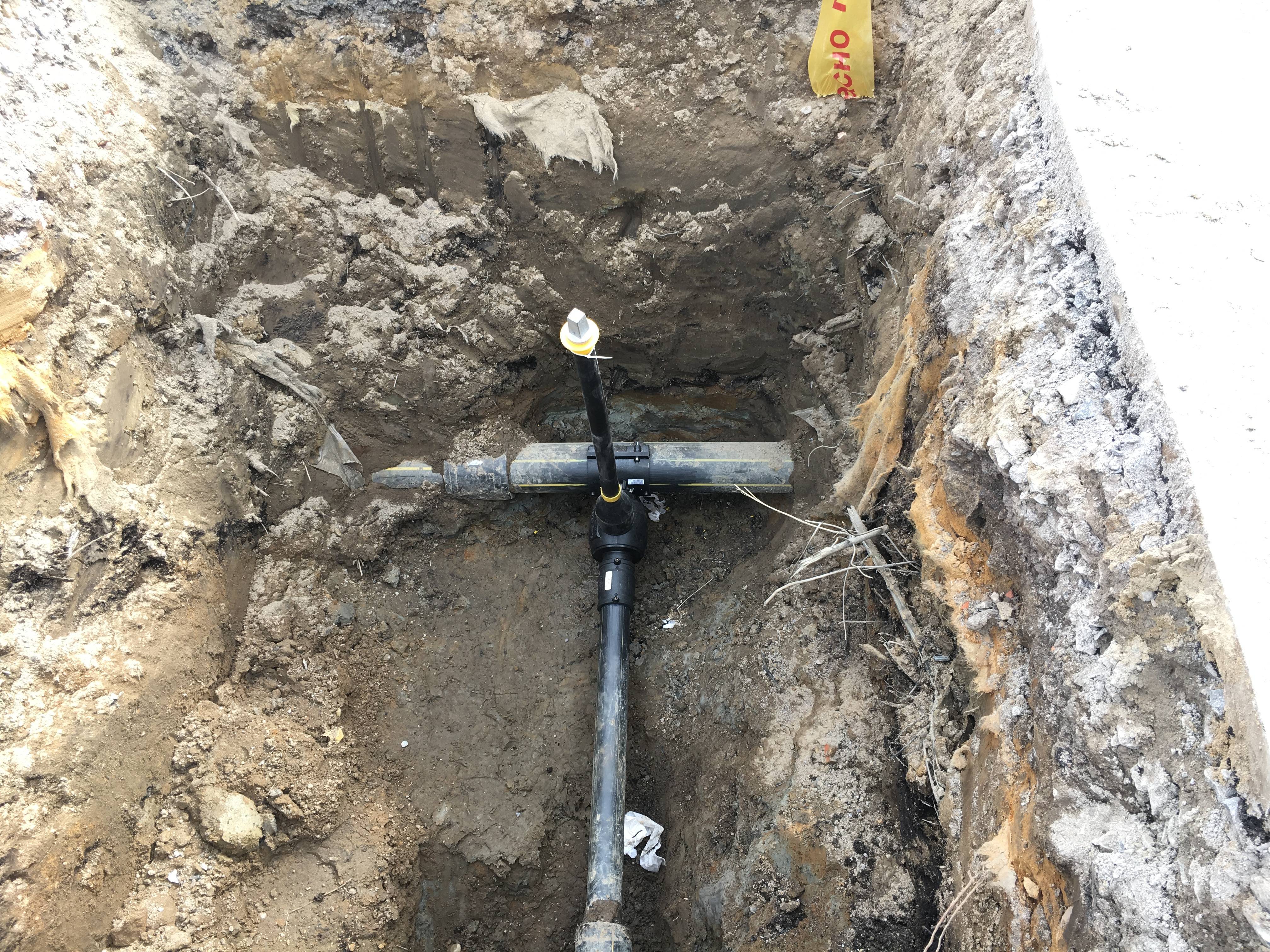 Выполнение врезки в газовую трубу