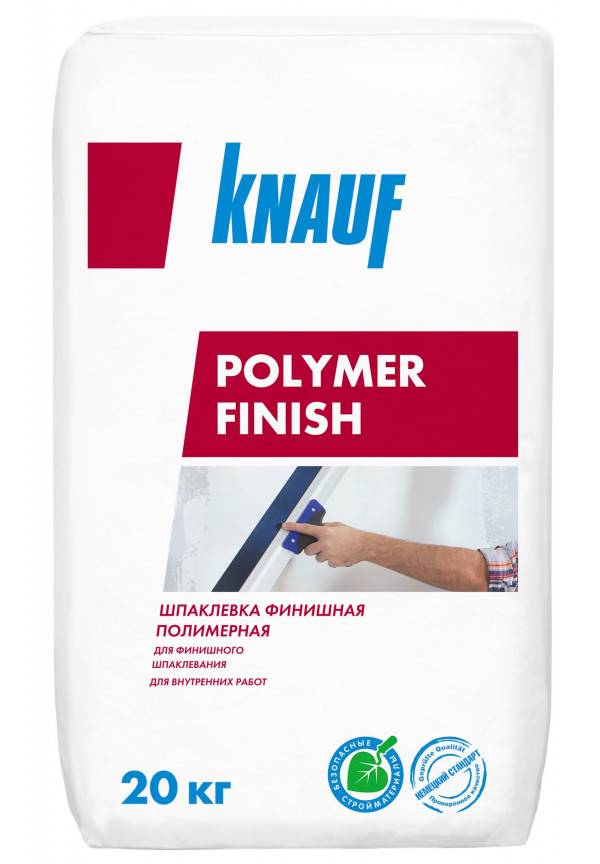 Финишная шпаклевка knauf: виды multi-finish и polimer finish, полимерная и гипсовая шпатлевка
