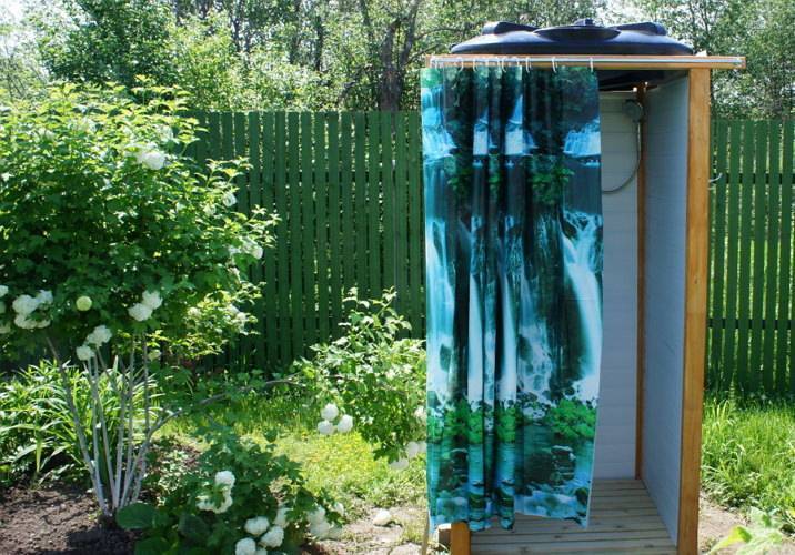 Как сделать летний душ на даче из поликарбоната