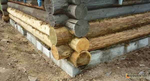 Как сделать ремонт фундамента у старого деревянного дома своими руками: как поднять дом