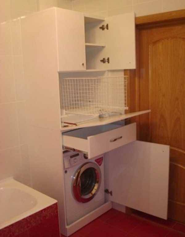 Куда поставить стиральную машину в ванной