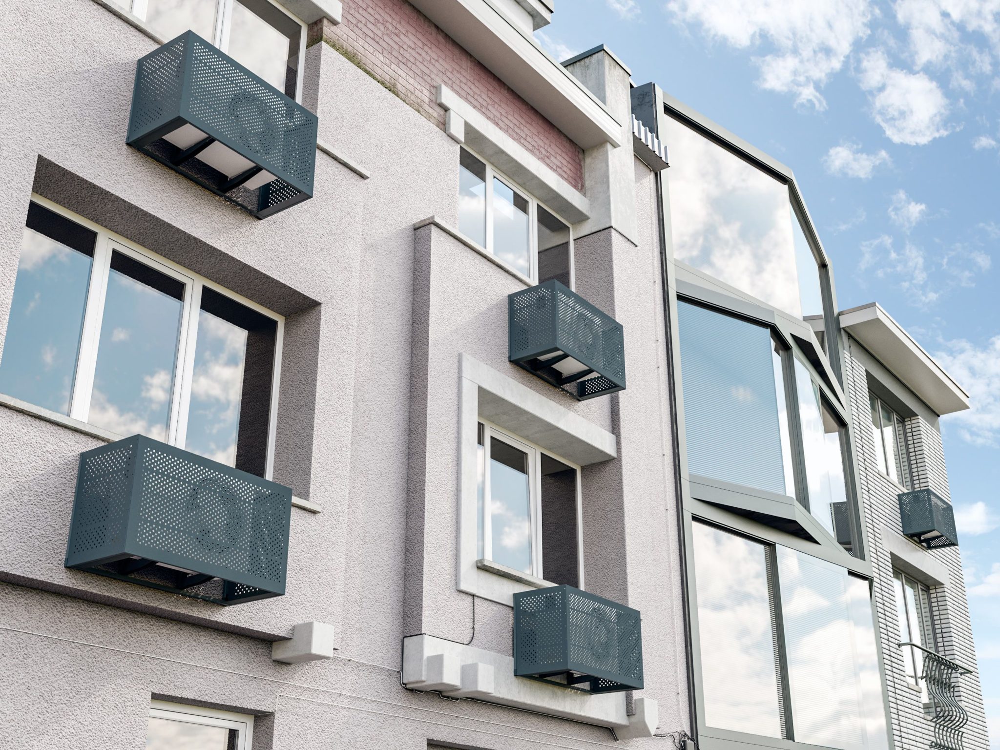 Как спрятать кондиционер за шторы