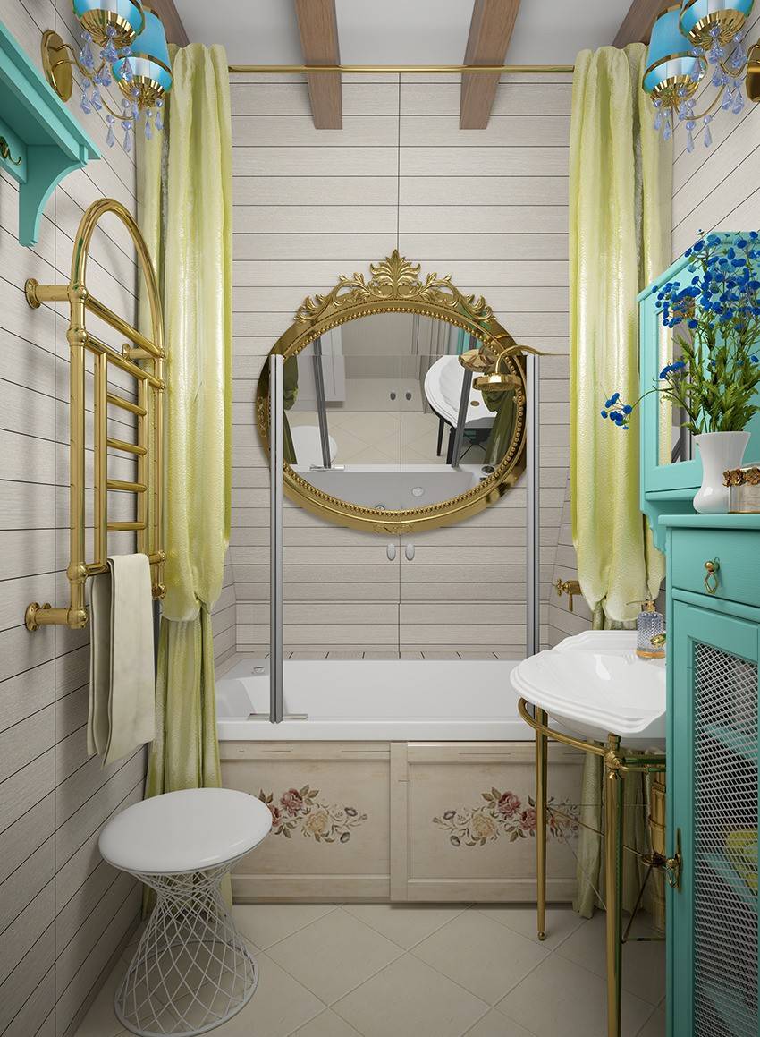 Идеи оформления ванной комнаты в стиле прованс