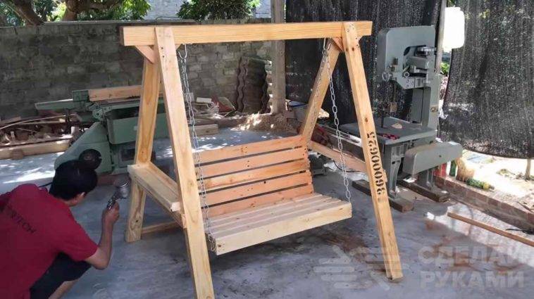 Садовые качели своими руками из металла: схемы, чертежи, фото