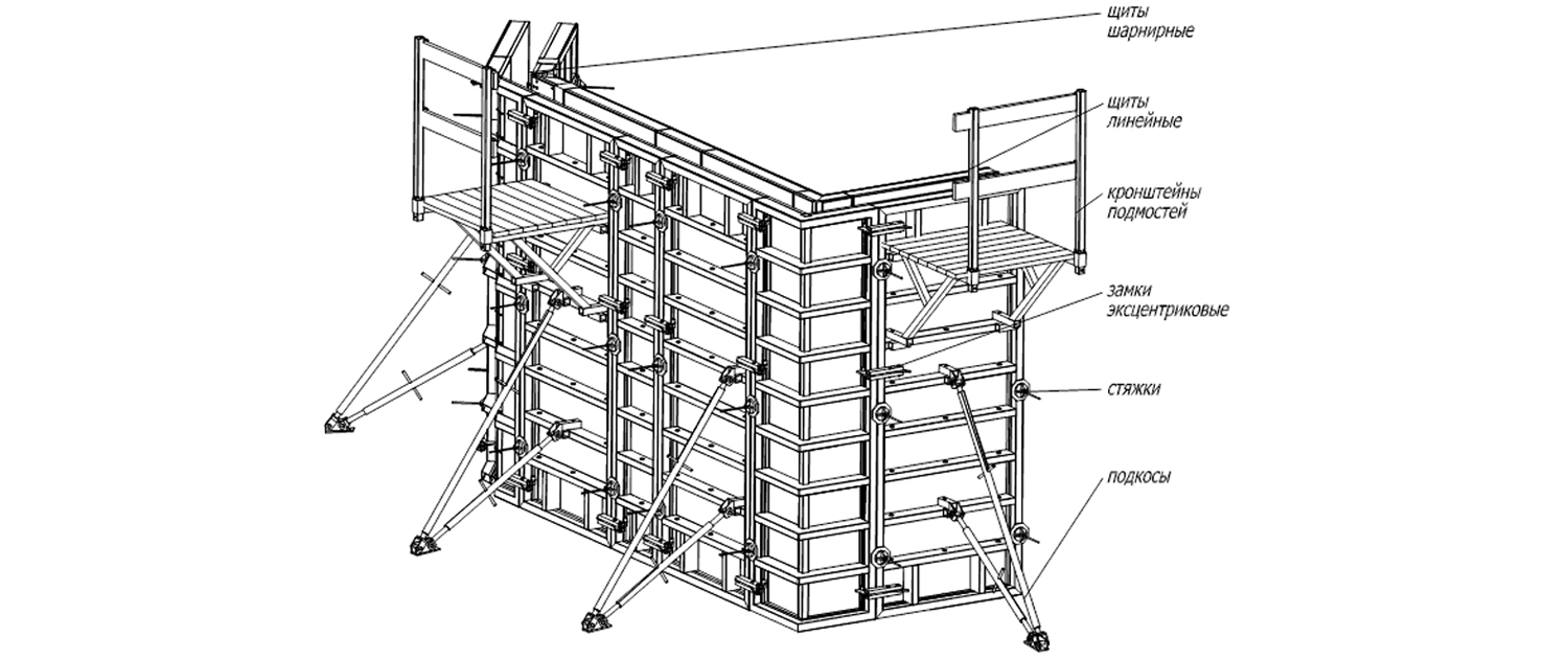 Чертежи для производства опалубки