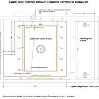Двухуровневый потолок своими руками: как сделать из гипсокартона, в том числе с подсветкой, можно ли натяжной, а также инструкция, схемы разметки, фото, дизайн