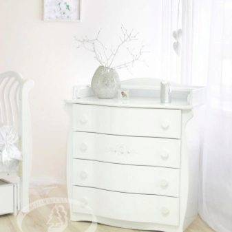 Комоды с пеленальным столиком (75 фото): размер пеленального стола для новорожденных с детской кроватью
