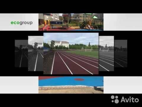 Покрытие для детских площадок из резиновой крошки и резины