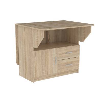 Шкафы для рукоделия (28 фото): складной шкаф-трансформер для шитья, мебель с откидным столом