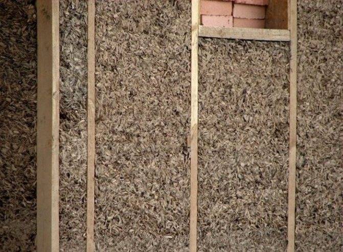 Опилки с глиной и цементом как утеплитель для потолка