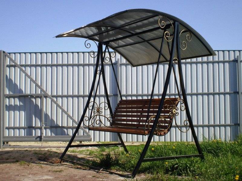 Чертежи и фото садовых качелей своими руками из металла: размеры и инструкция по созданию