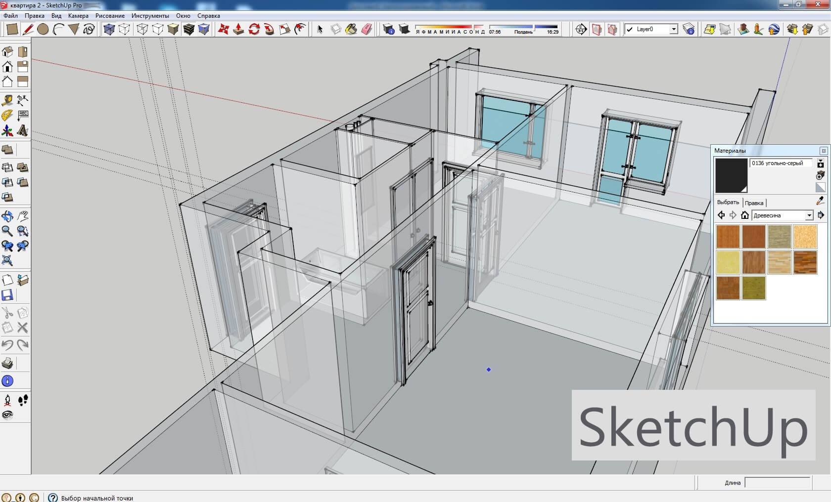 Программа для чертежа дома. Sketchup программа для 3д моделирования. Программа для 3d моделирования Sketchup. Скетчап 3д моделирование интерьер. Интерфейс программы Sketchup.