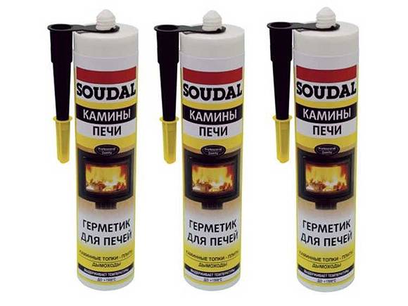 Герметик и клей для каминов и печей