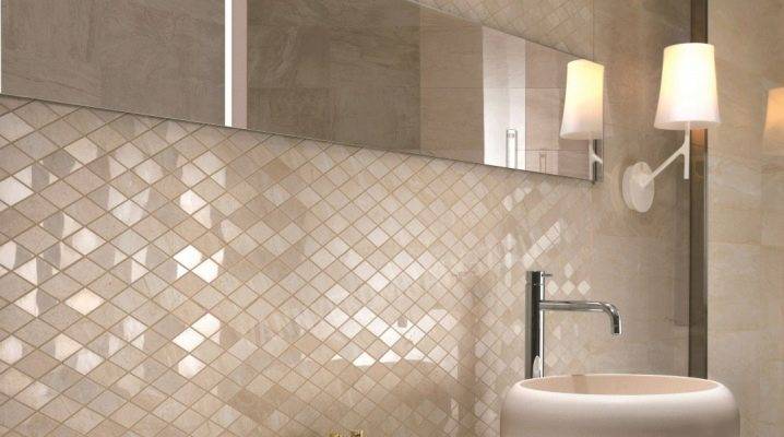 Плитка-мозаика для ванной (91 фото): дизайн мозаичной продукции для пола в комнате, укладка керамическая плитки на столешницу