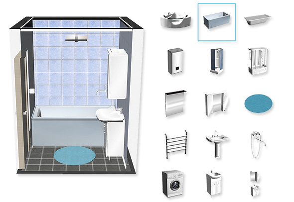 Создать дизайн проект ванной комнаты 3d онлайн бесплатно на русском