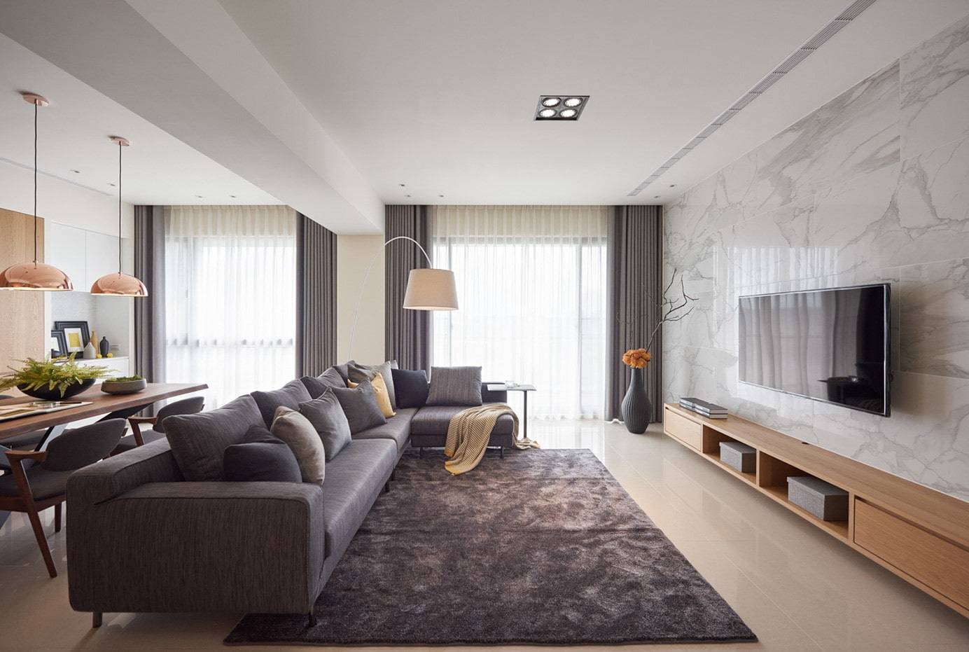 Интерьер 3х комнатной квартиры - 150 фото вариантов идеального сочетания и дизайна