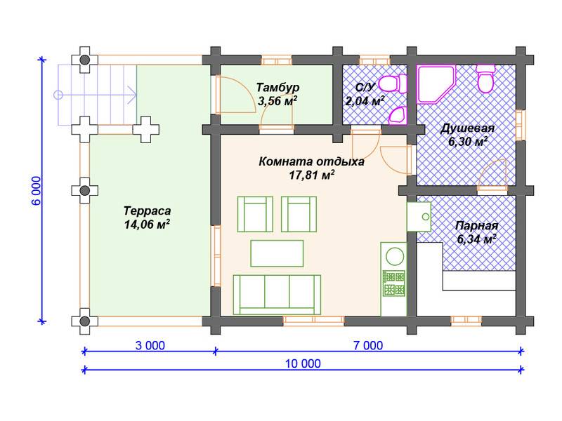 Проект бани размером 4 на 5 (57 фото): планировка интерьера внутри помещения площадью 5х4, план помещения метражом 4х5, мойка и парилка отдельно