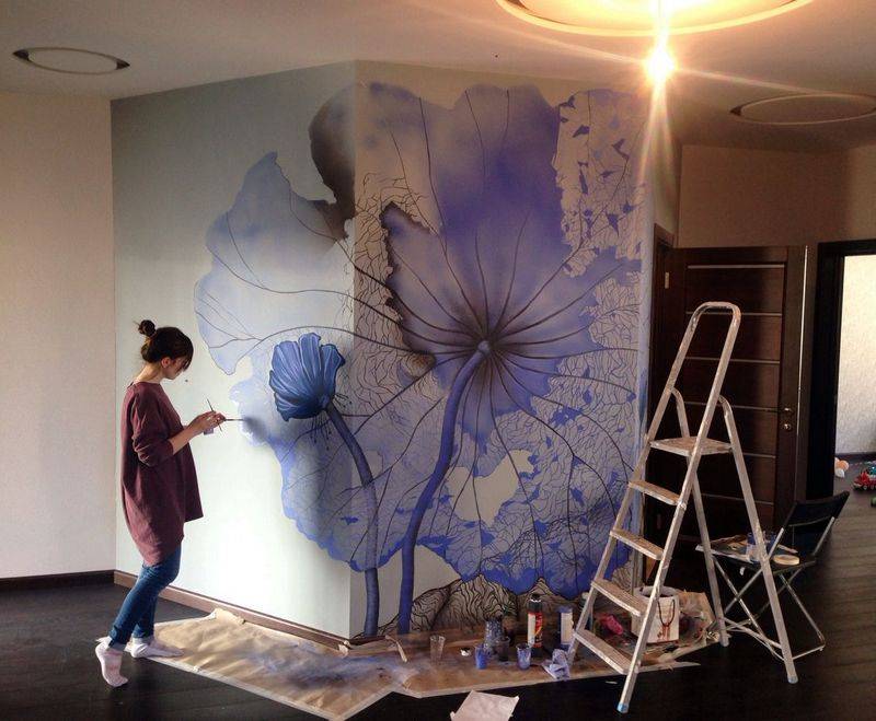 Интерьерная акриловая краска для стен: особенности, виды, правила выбора | в мире краски