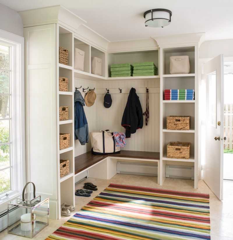 Прихожая с гардеробной: правила оформления и планировки гардеробной комнаты (115 фото-идей)