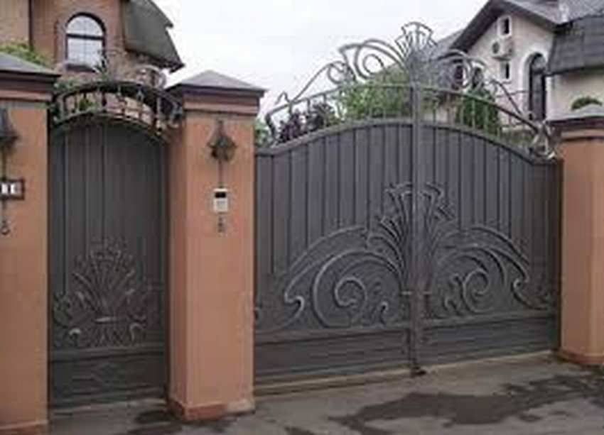 Красивый дизайн ворот и калиток для частного дома, фото