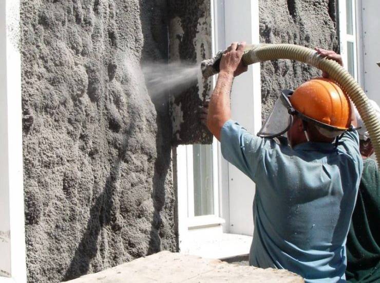 Утепление стен изнутри эковатой